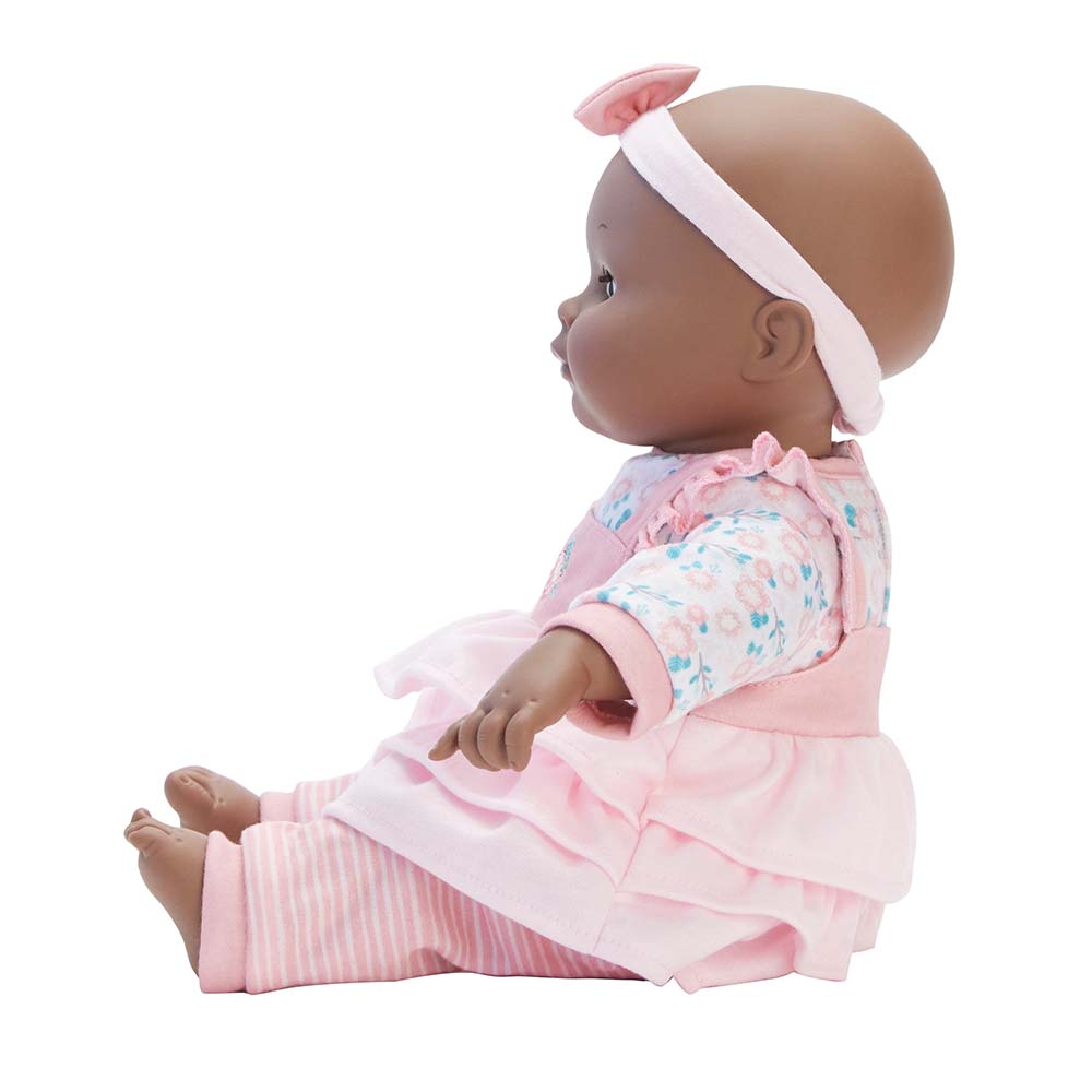 Madame Alexander Baby Cuddles Pink Floral -Dark Skin Tone Doll