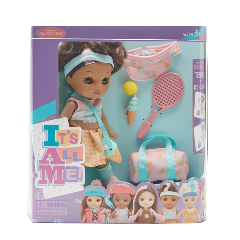 It's All Me!® - Tennis + Ice Cream Medium Skin Tone/Brown Eyes/Brunette Hair!