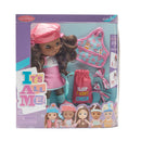 It's All Me!® - Artist + Cheerleader Dark Skin Tone/Brown Eyes/Brunette Hair!