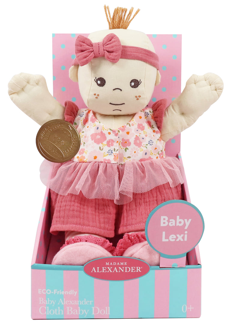 Baby Lexi Light Skin Tone, Cloth Doll, Made with eco-friendly materials! In Stock!