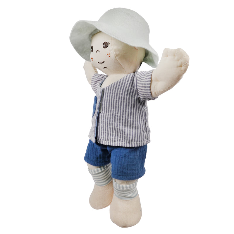 Baby Alex Light Skin Tone, Cloth Doll, Made with eco-friendly materials,  In Stock!