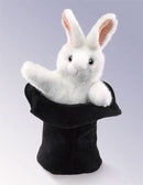 Rabbit in Hat Hand Puppet