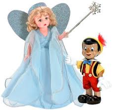 10" Disney Blue Fairy & Pinocchio