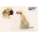 Dog, Great Dane, Brown, Seated, Life Size