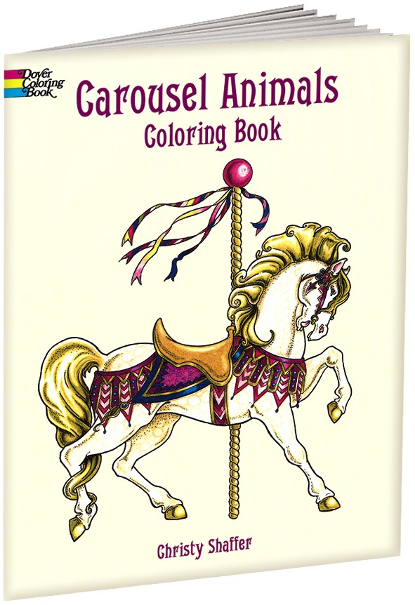 Coloring Book, Carousel Animals
