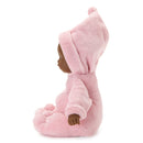 My First Baby Powder Pink, Dark Skin Tone, Painted Brown Eyes!