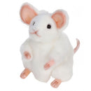 Mouse, German, Gebhals, White, Seated, 6" Tall