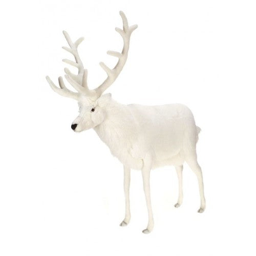 Deer, Reindeer, Large, White, Ride On