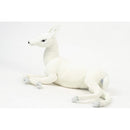 Deer, Reindeer Baby, White, (Caribou) Laying