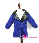 Coat, Wool with Leather Trim