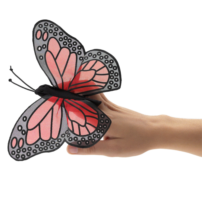 Mini Monarch Butterfly Finger Puppet, Expected to ship Mid October!  Pre-Order!