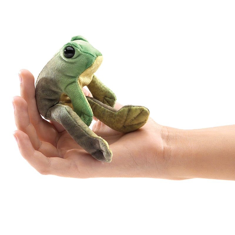 Mini Frog Sitting, Finger Puppet