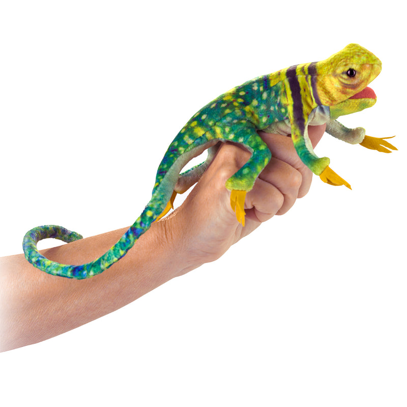 Mini Lizard, Collared Finger Puppet