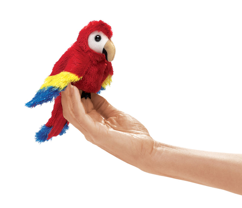 Mini Scarlet Macaw Finger Puppet