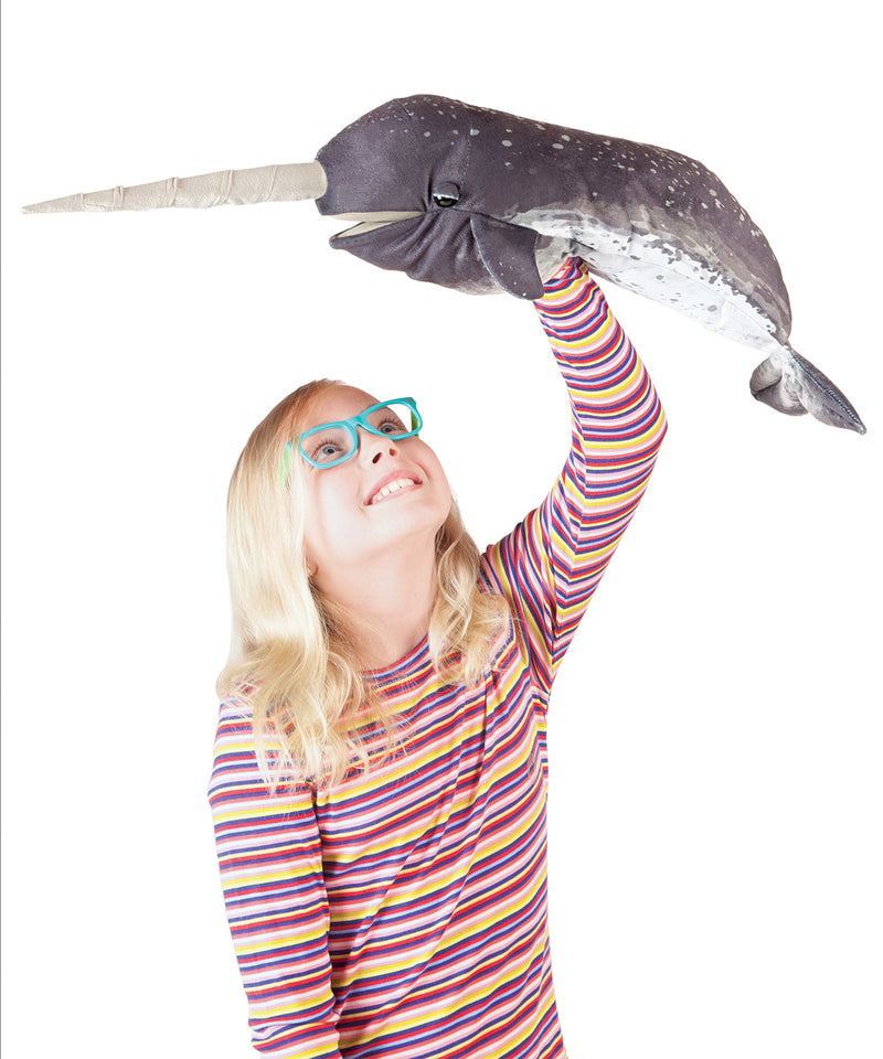 Norwhal (Unicorn of the Sea) Hand Puppet