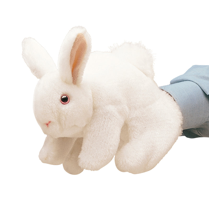 White Bunny Rabbit  Hand Puppet